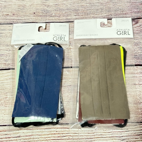 Athleta Girl Adjustable Masks Pack of 5-multi NEW - Picture 6 of 7